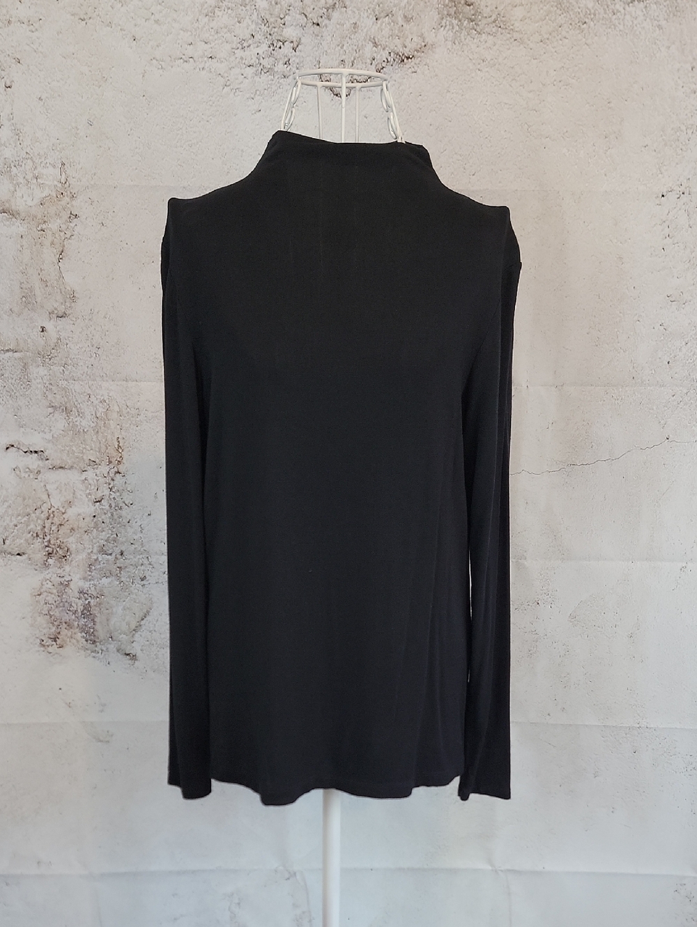 Christian Siriano Mock Neck Top - Black Pullover Womens Size M